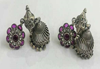 Jhumka Earrings (Silver)