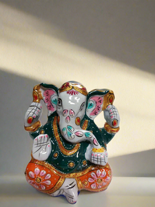 4" Painted Ganesh - MT1007