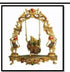 Brass Ring Stone Work Radha Krishna Swing