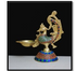 Brass Annam Diya Stone Work