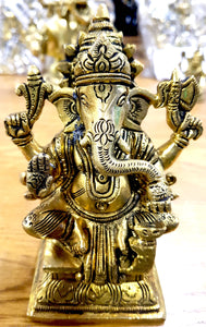 Ganesh Brass Deity 3"-11" Murti
