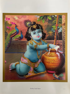 Krishna Steals The Butter Poster