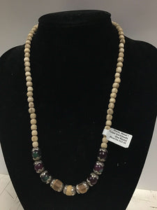 Stone, Metal + Tulasi Neckbeads - One Round