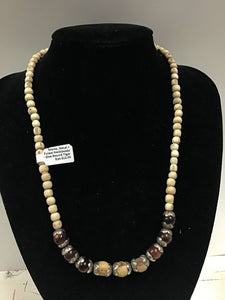 Stone, Metal + Tulasi Neckbeads - One Round