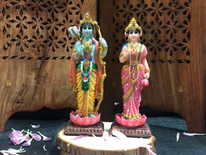 Sita Rama Standing Deity 4.5" Murti